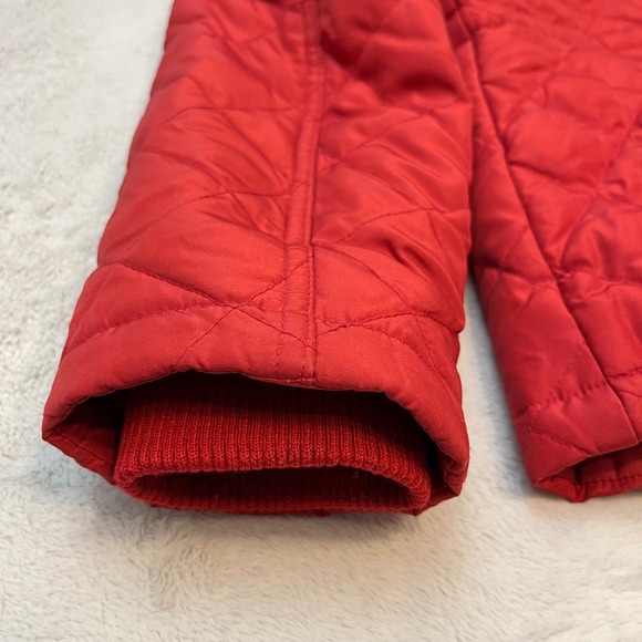 Nine West Separates Red Quilted‎ Full Zip Puffer Jacket Women's L - Picture 13 of 14